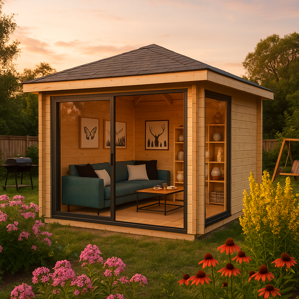 Fjordholz Gartenpavillon Modell Alu 44 E