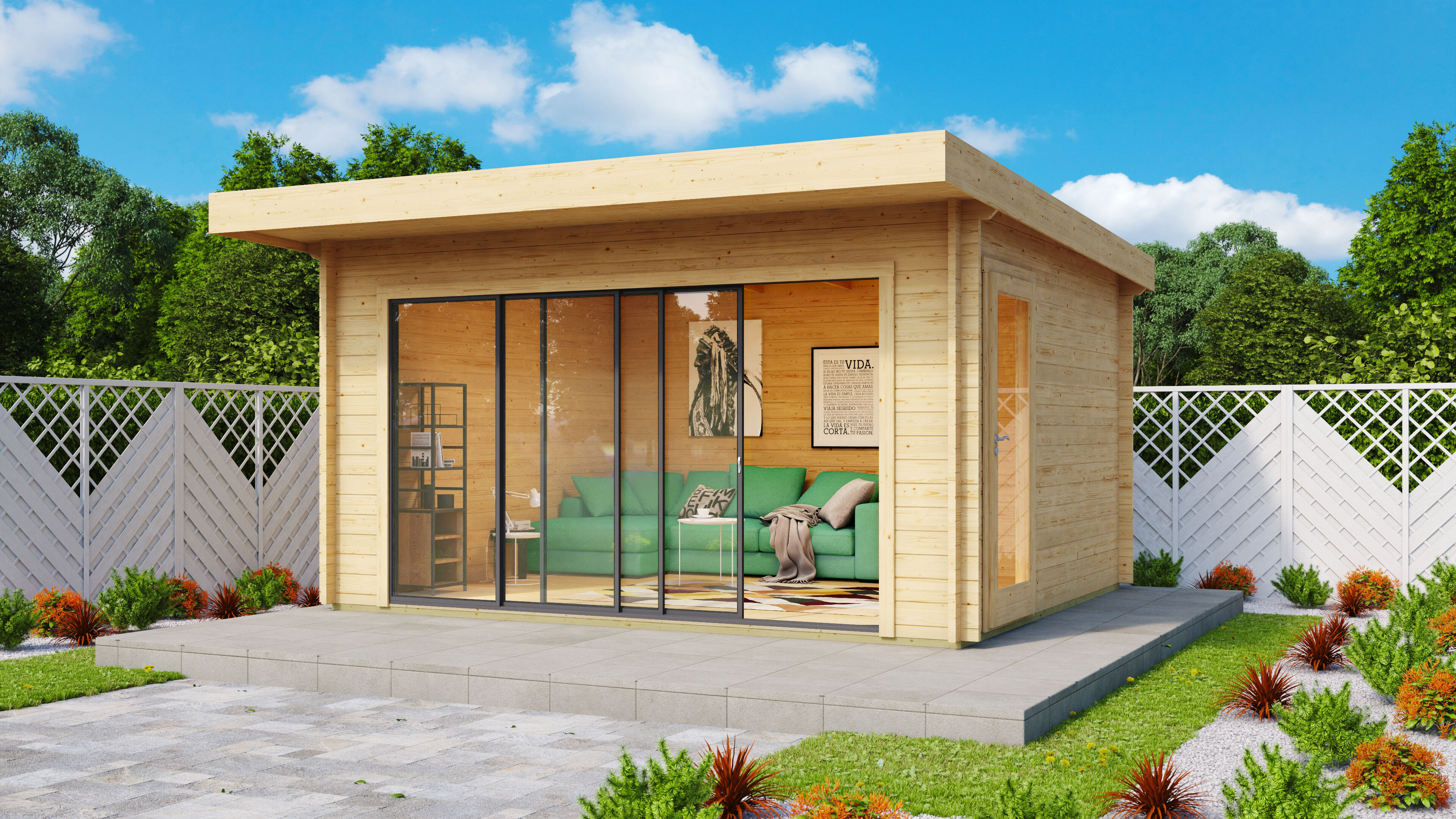 Fjordholz Gartenhaus Alu Concept 44 E Fjordholz Gartenhaus Alu Concept 44 E