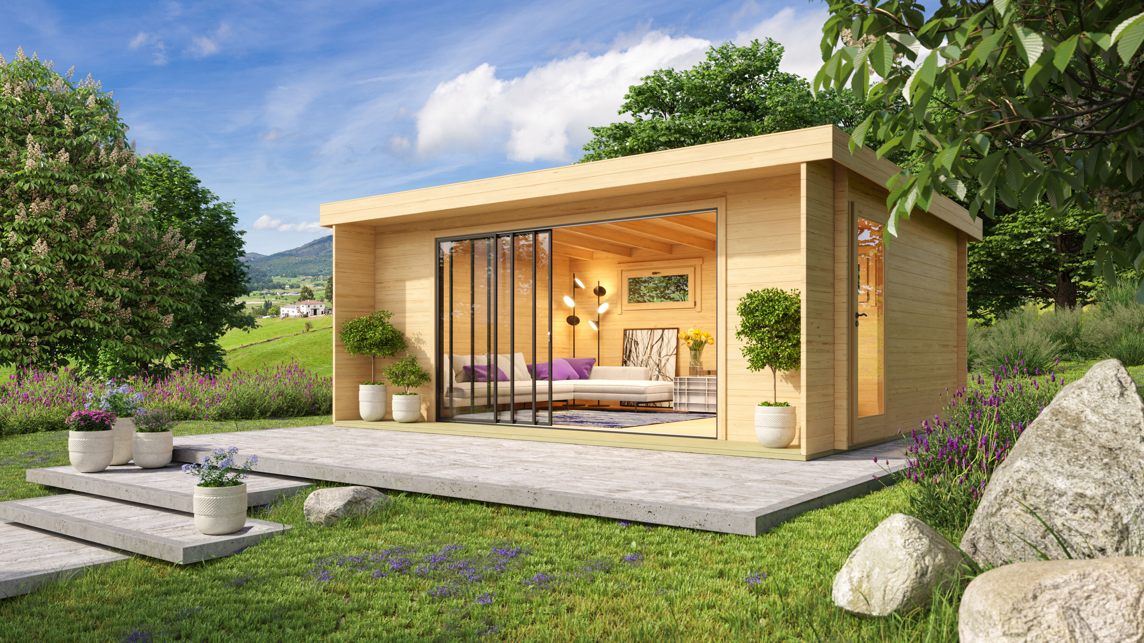 Fjordholz Gartenhaus Alu Concept 44 I Fjordholz Gartenhaus Alu Concept 44 I