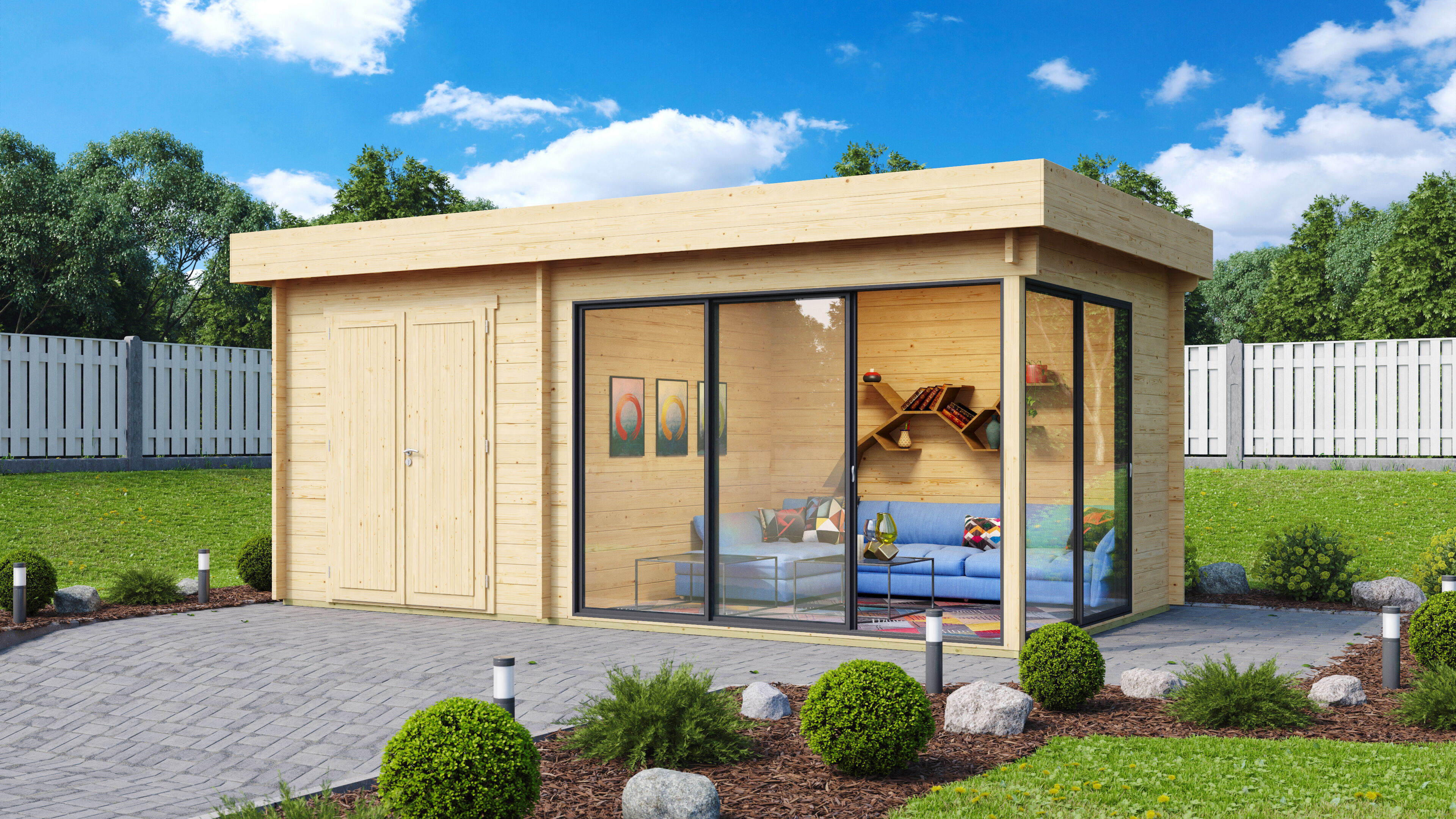 Fjordholz Gartenhaus Alu Concept 70 J Fjordholz Gartenhaus Alu Concept 70 J