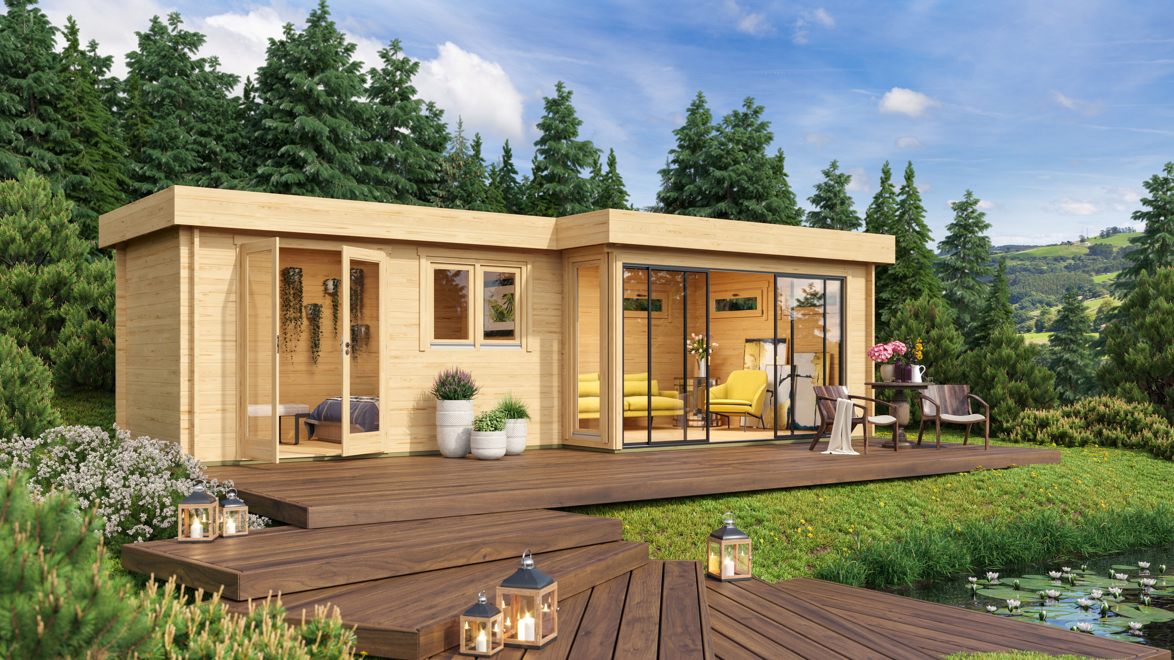 Fjordholz Gartenhaus  Alu Concept 70 K