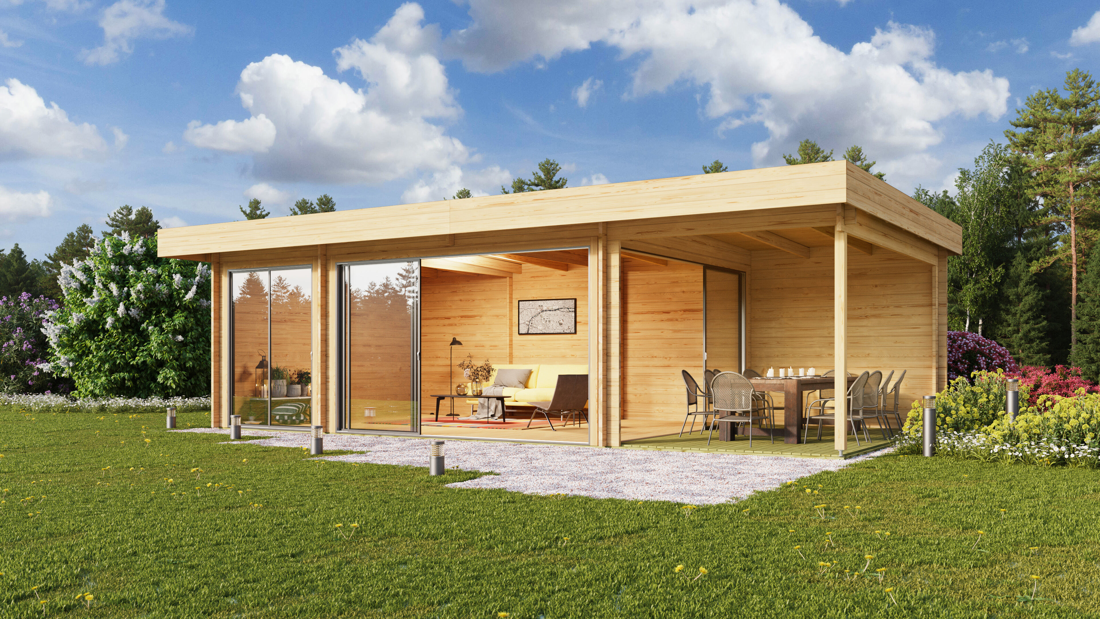 Fjordholz Gartenhaus Alu Concept 70 O