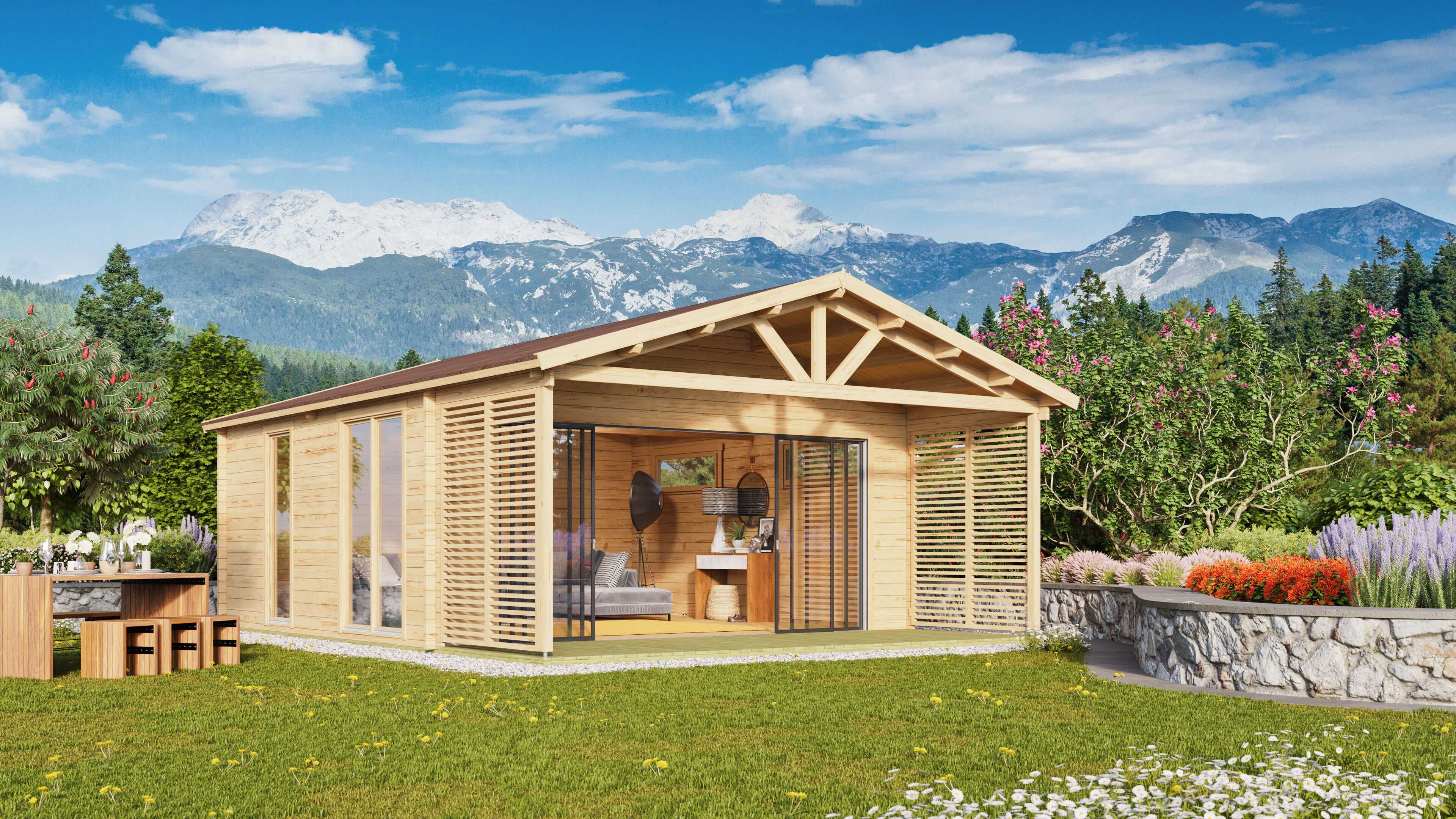 Fjordholz Gartenhaus Alu Concept Arosa 44 C Fjordholz Gartenhaus Alu Concept Arosa 44 C