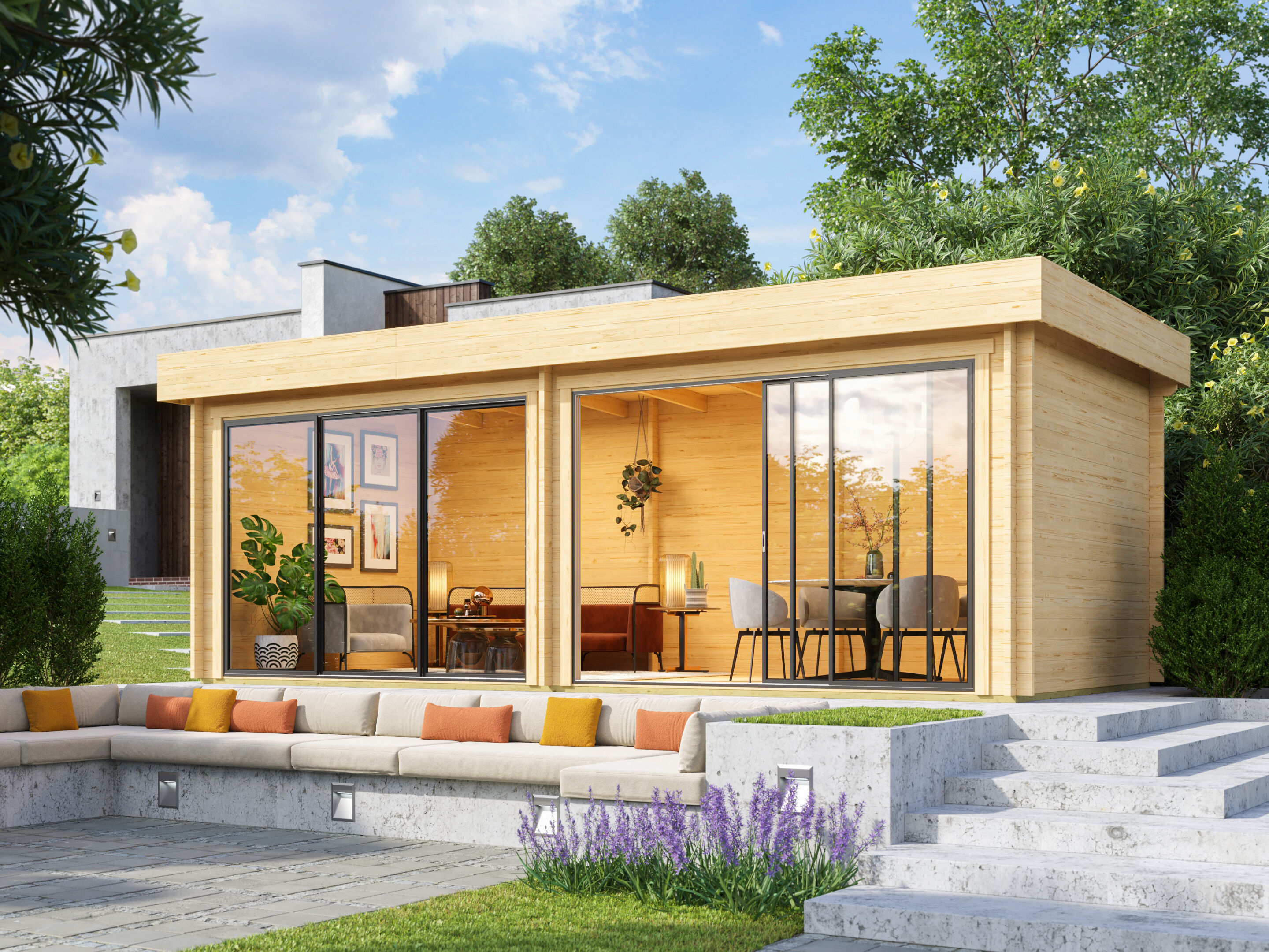 Fjordholz Gartenhaus Alu Concept Lasse 44 A