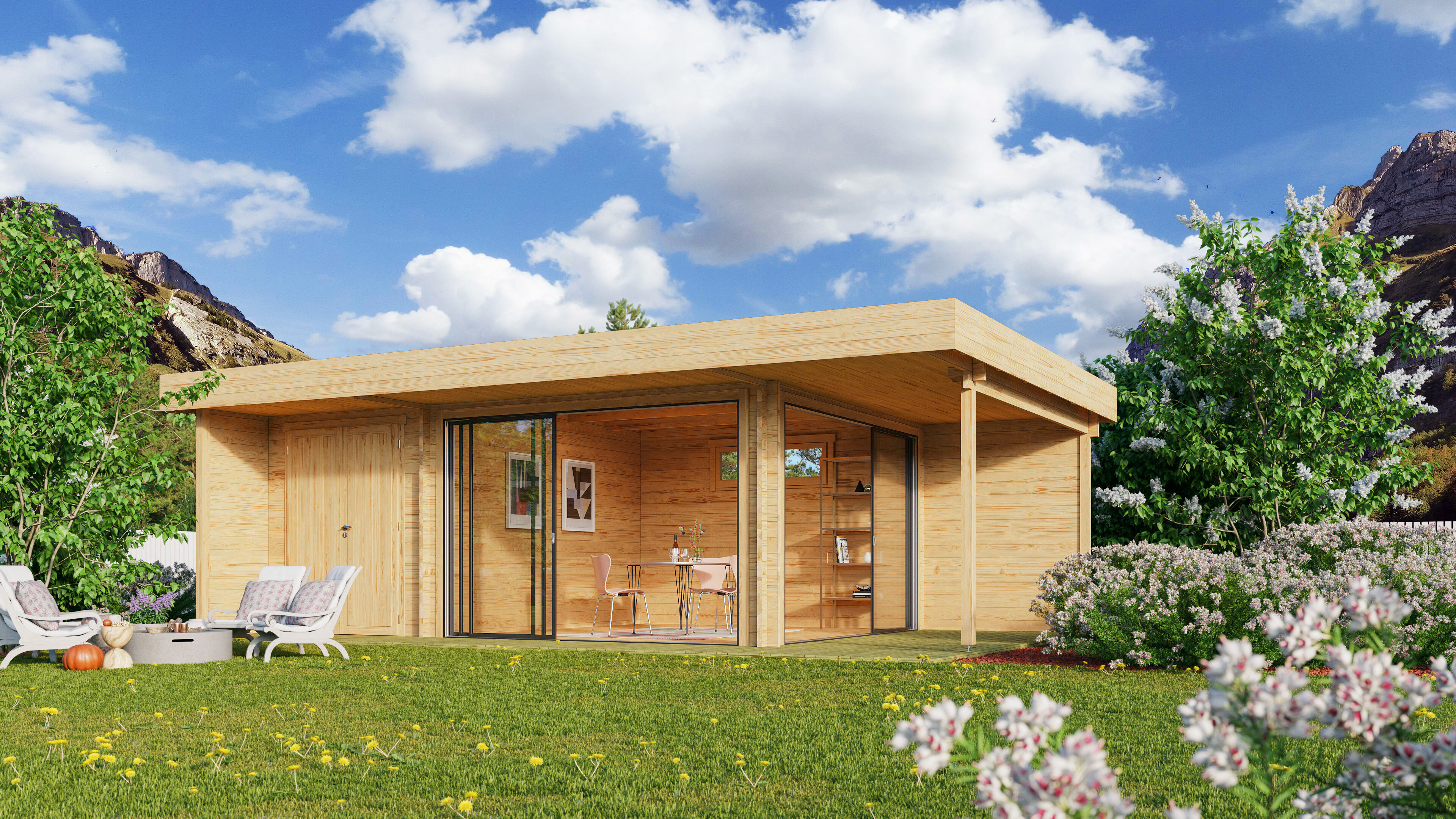 Fjordholz Gartenhaus Alu Concept Relax 70 C Fjordholz Gartenhaus Alu Concept Relax 70 C