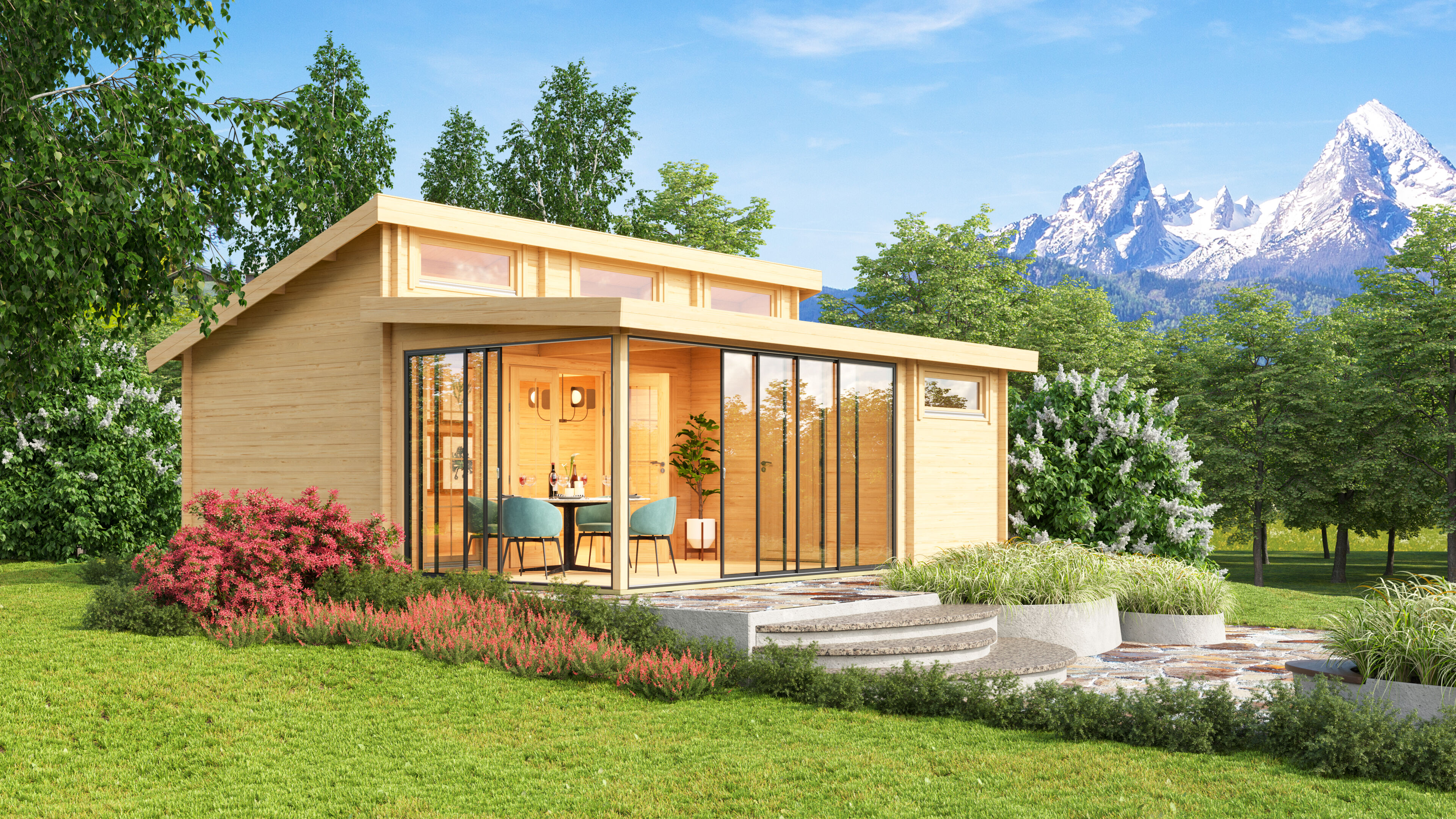 Fjordholz Gartenhaus Alu Concept Zürich 70