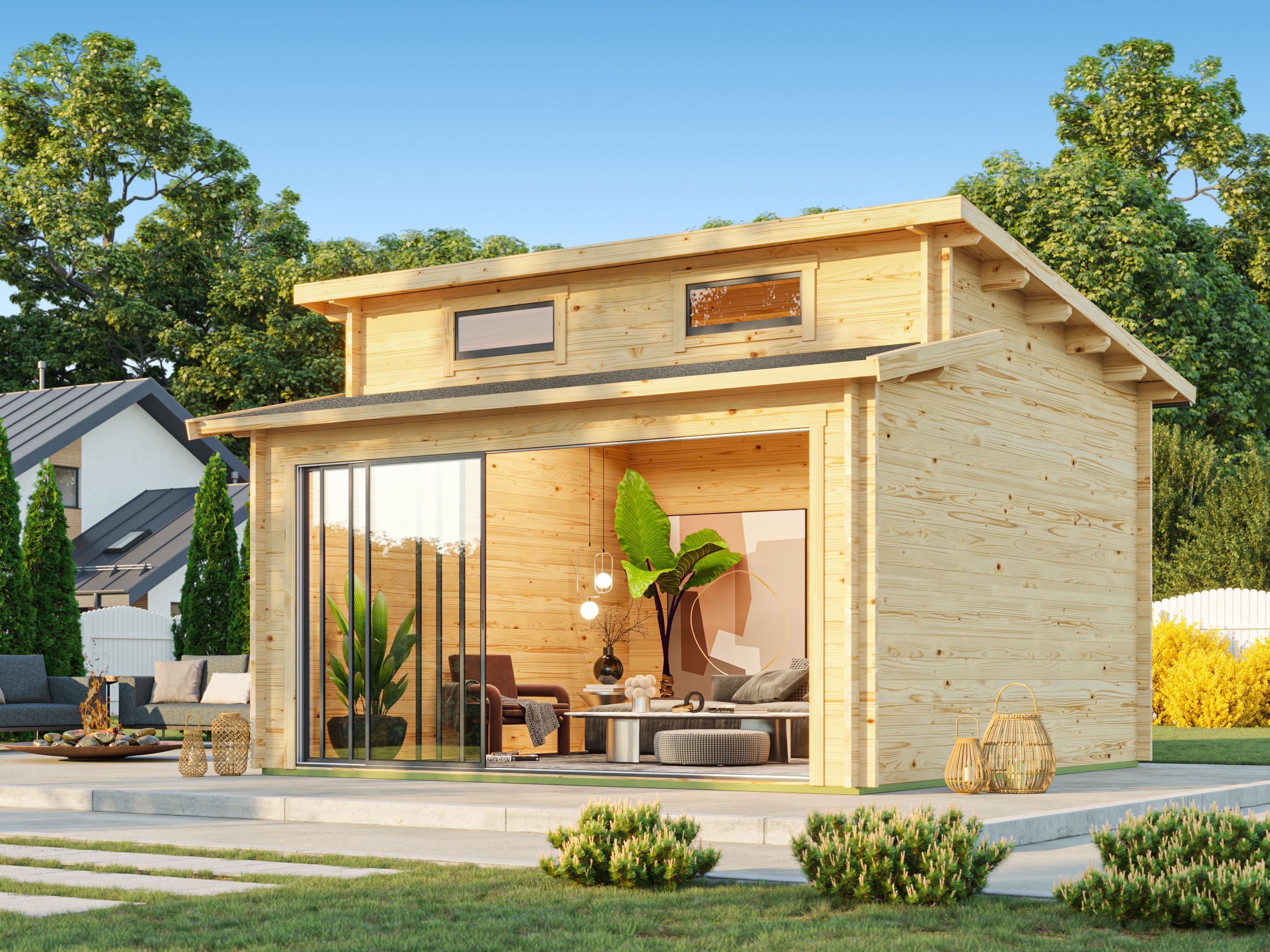 Fjordholz Gartenhaus Avantgarde 44-B Alu