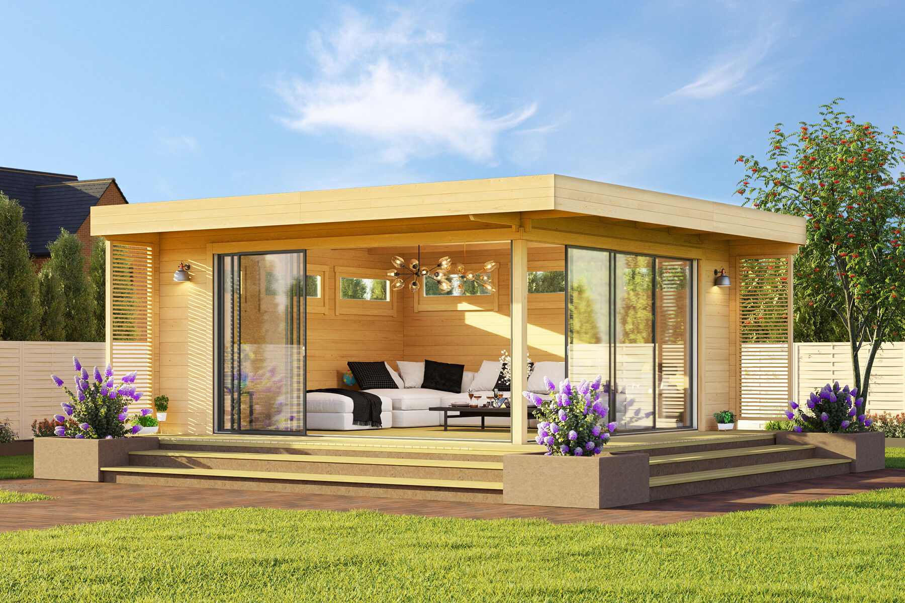 Fjordholz Gartenhaus Melany Alu 70 Fjordholz Gartenhaus Melany Alu 70