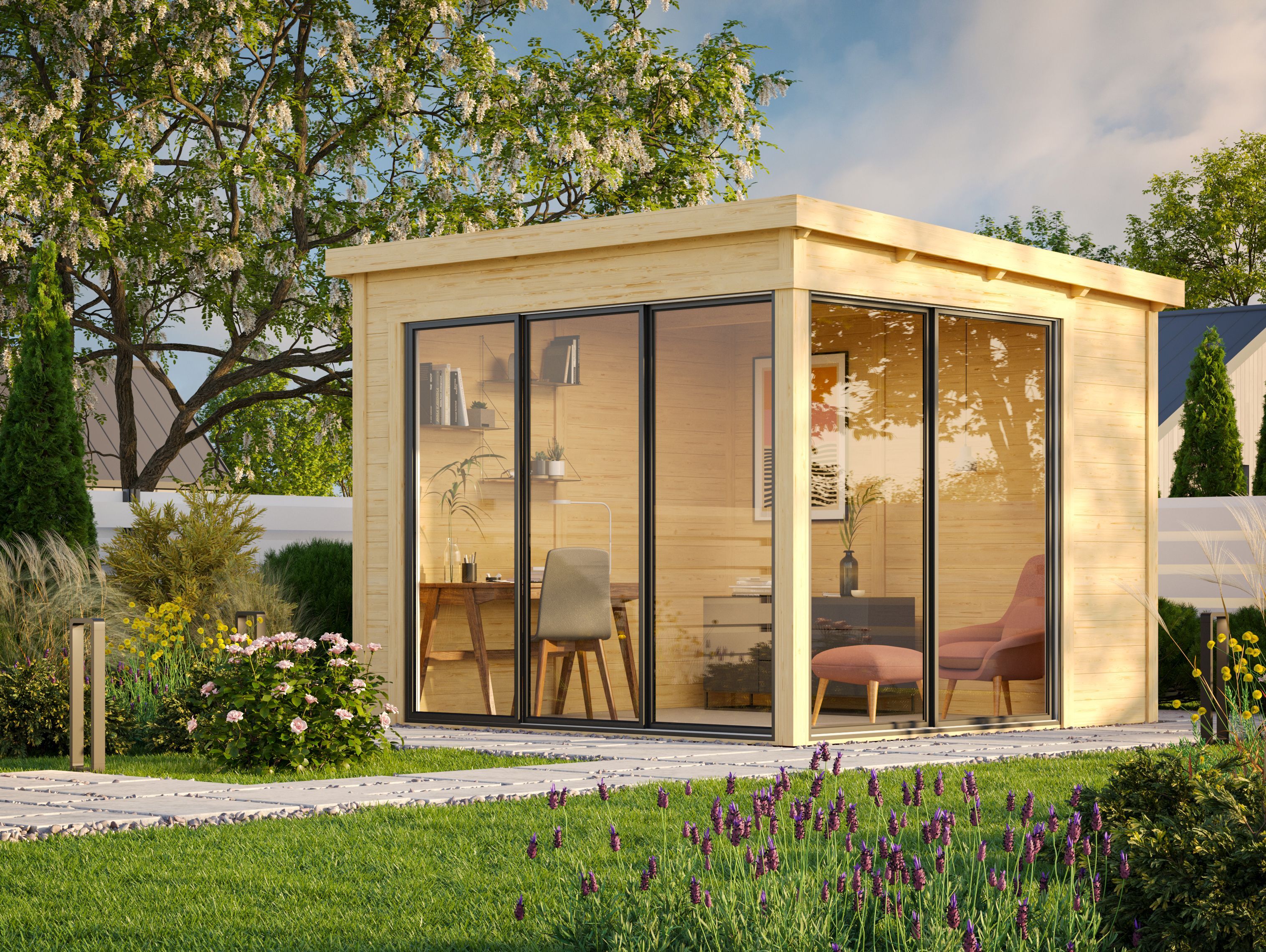 Fjordholz Gartenhaus Modell Mia 28 A