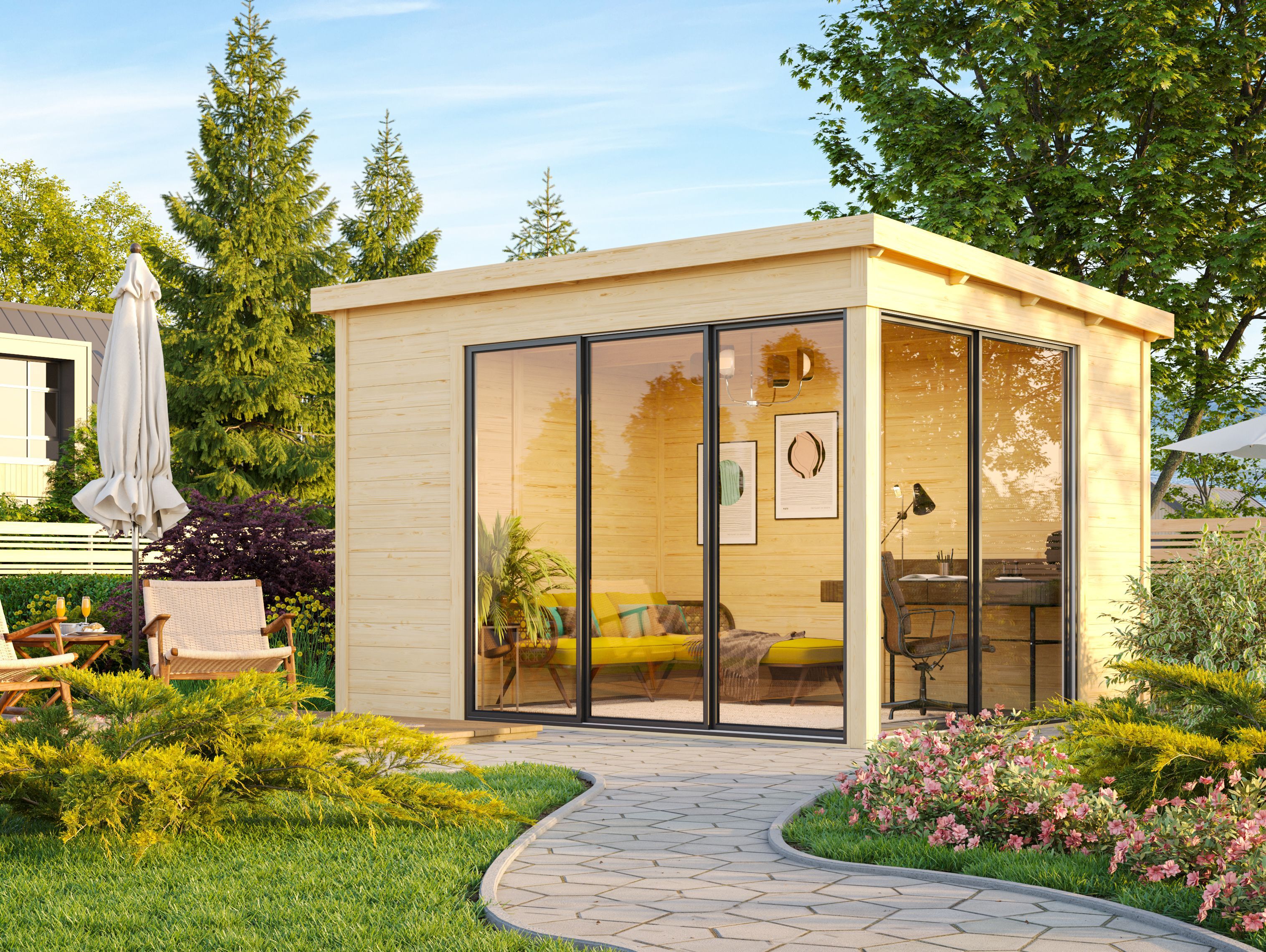 Fjordholz Gartenhaus Modell Mia 28 B