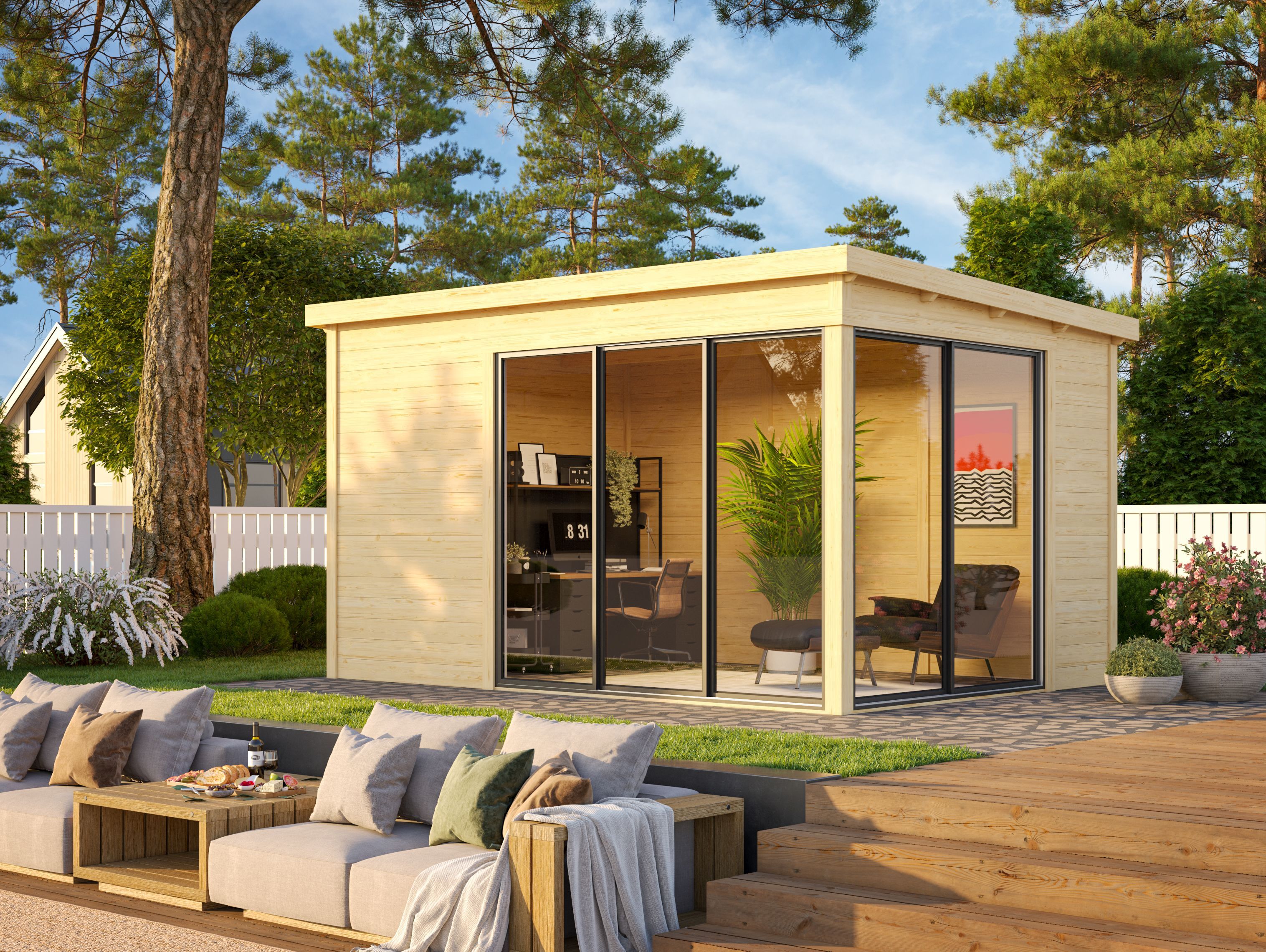 Fjordholz Gartenhaus Modell Mia 28 C