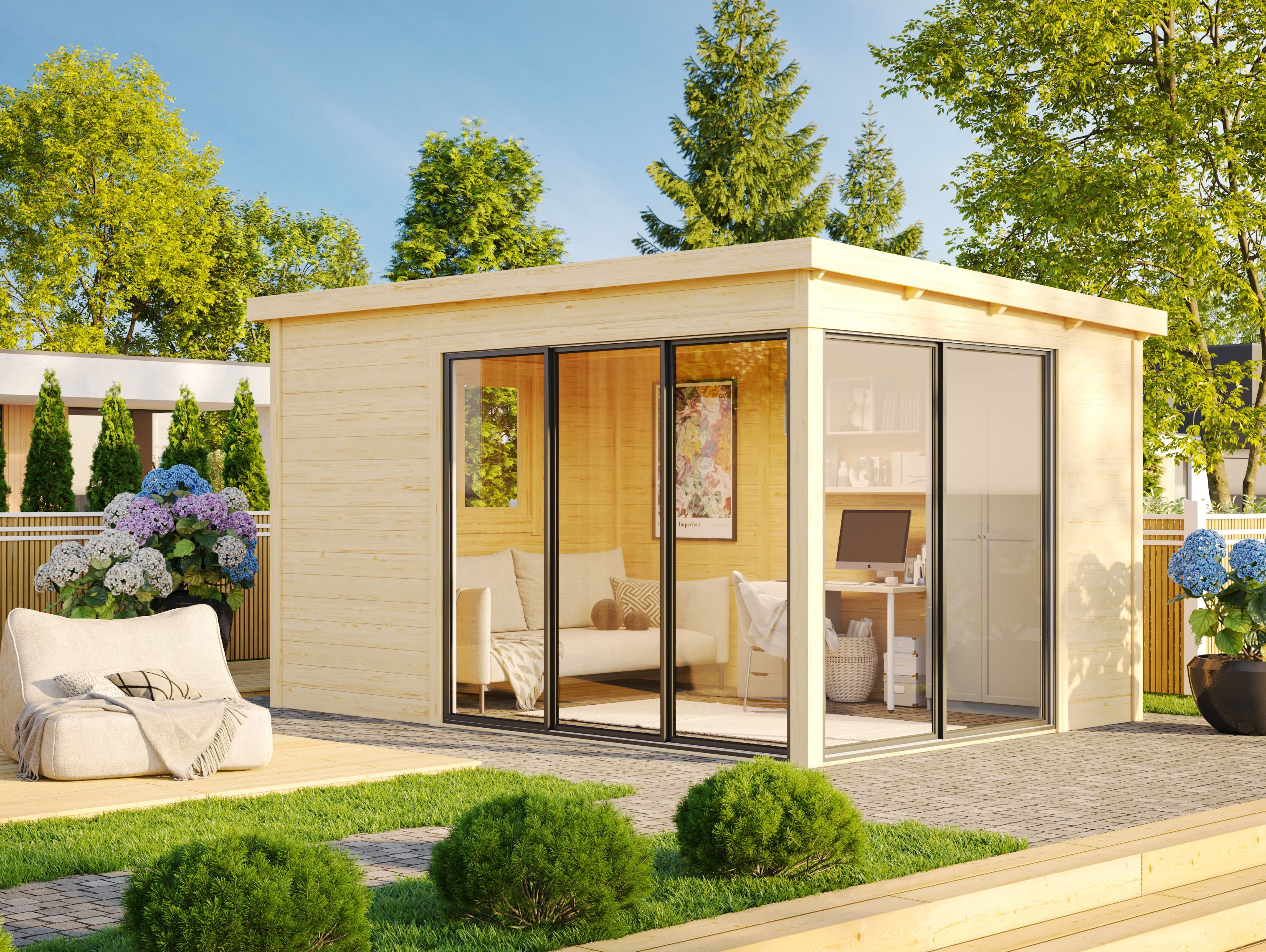 Fjordholz Gartenhaus Modell Mia 28 D