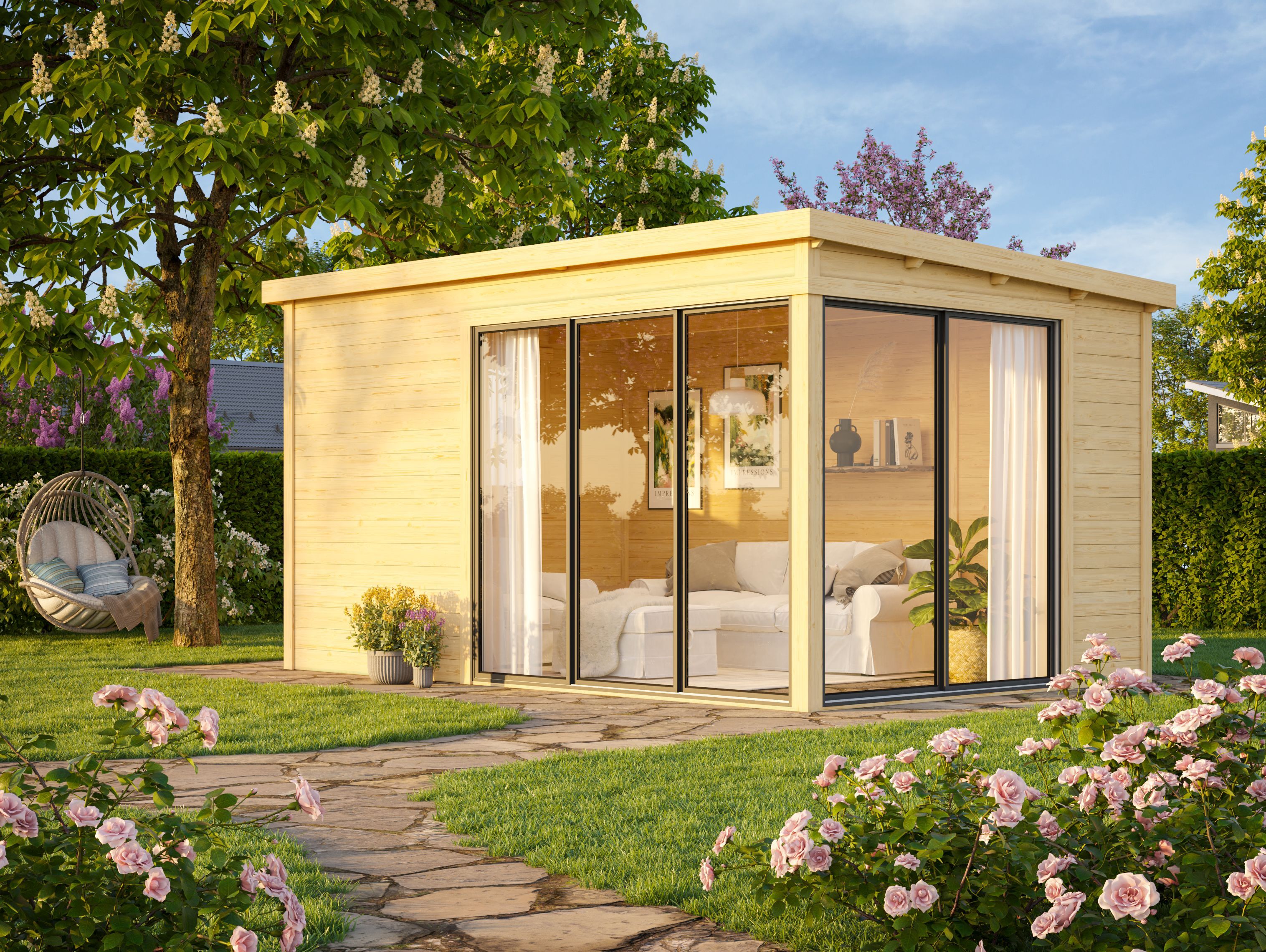 Fjordholz Gartenhaus Modell Mia 28 E Fjordholz Gartenhaus Modell Mia 28 E