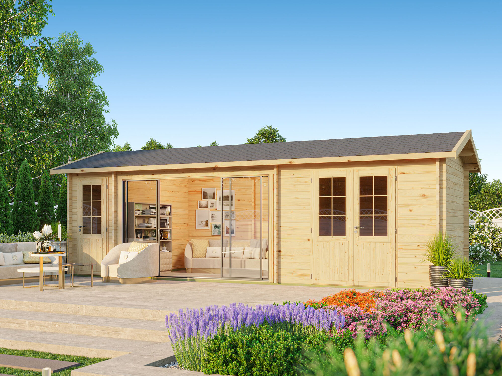 Fjordholz Gartenhaus Modell Mikelli 44