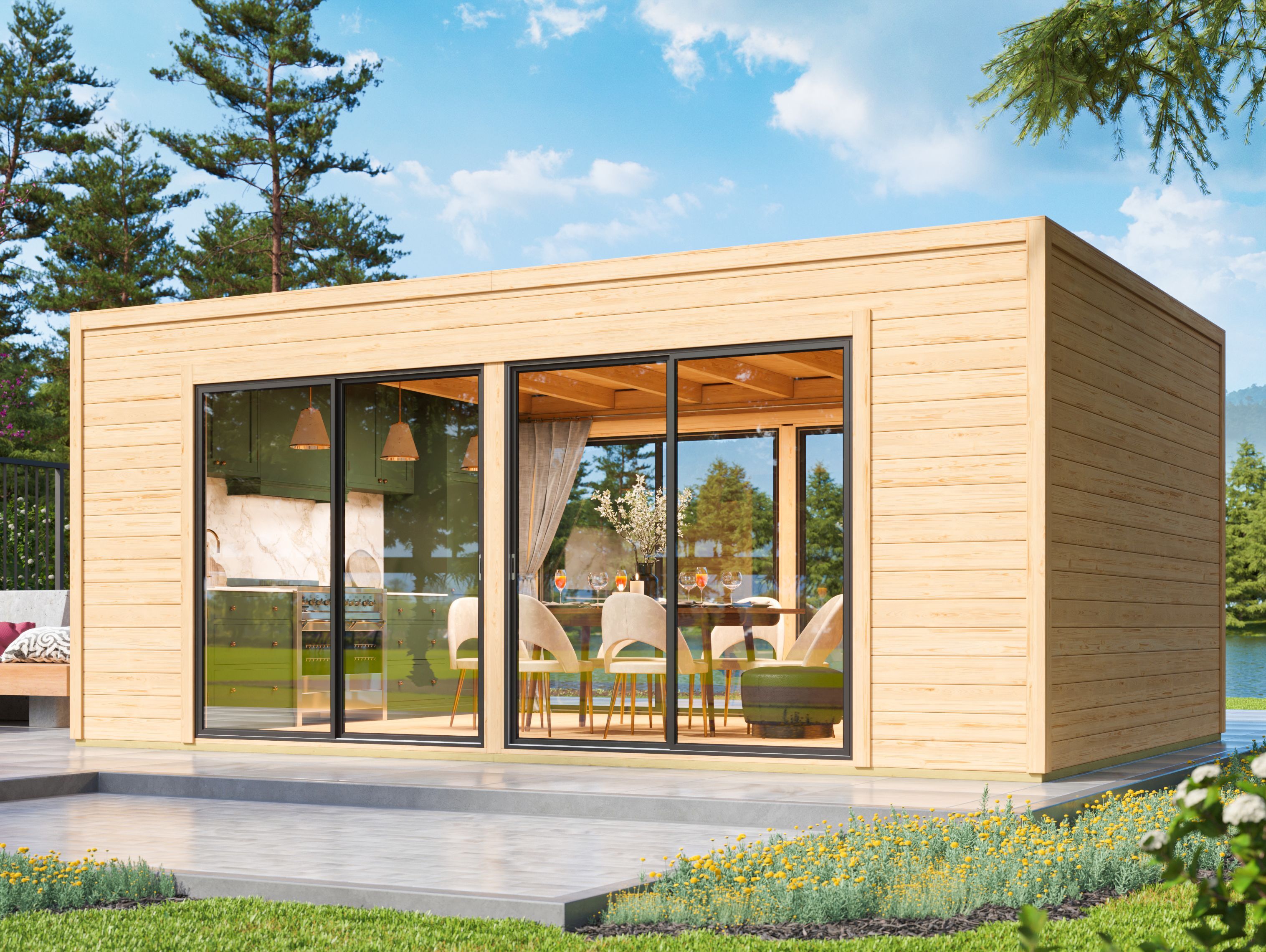 Fjordholz Gartenhaus Modell Ramsay 70 A