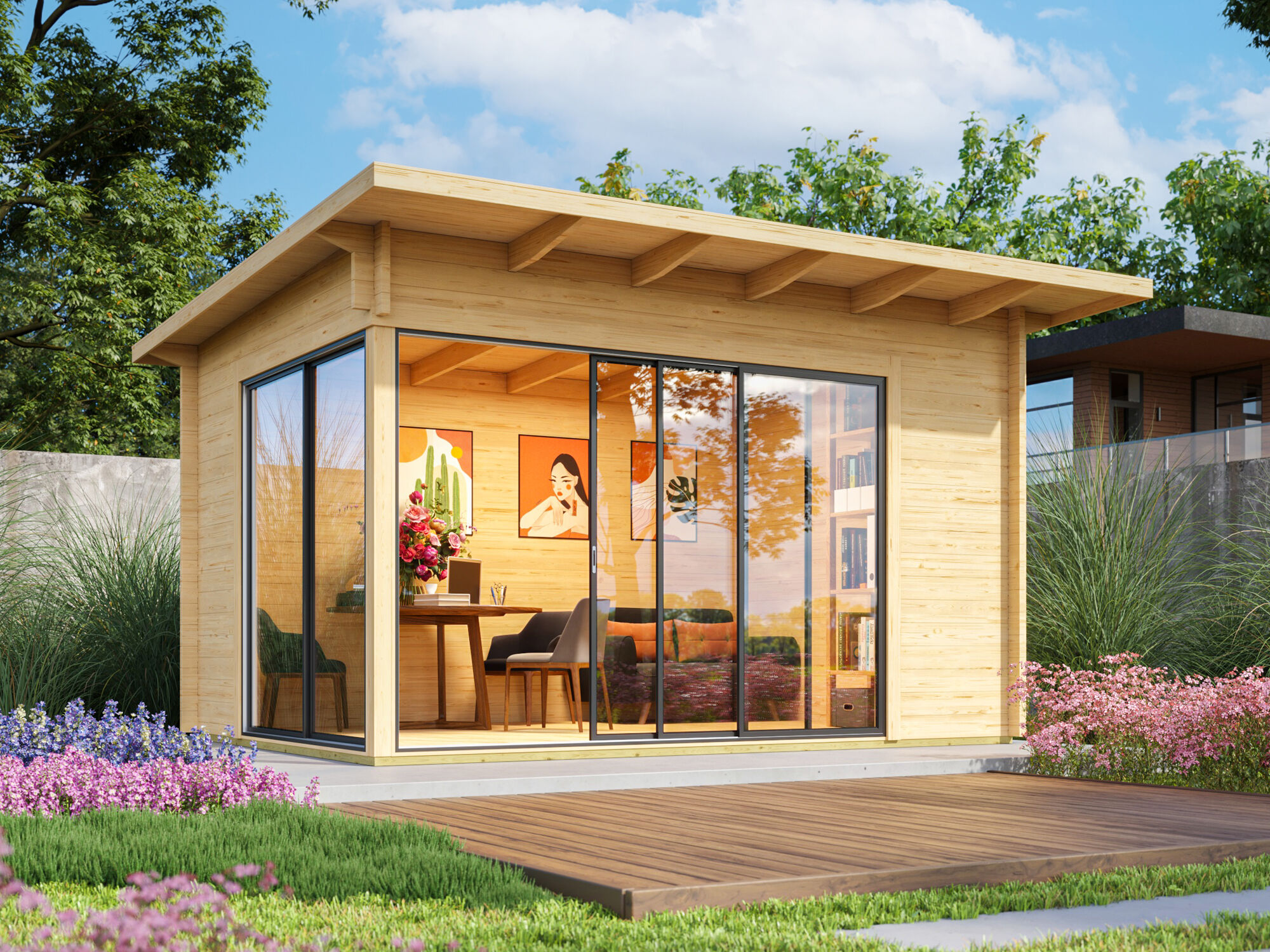 Fjordholz Gartenhaus Modell Starla 44 A