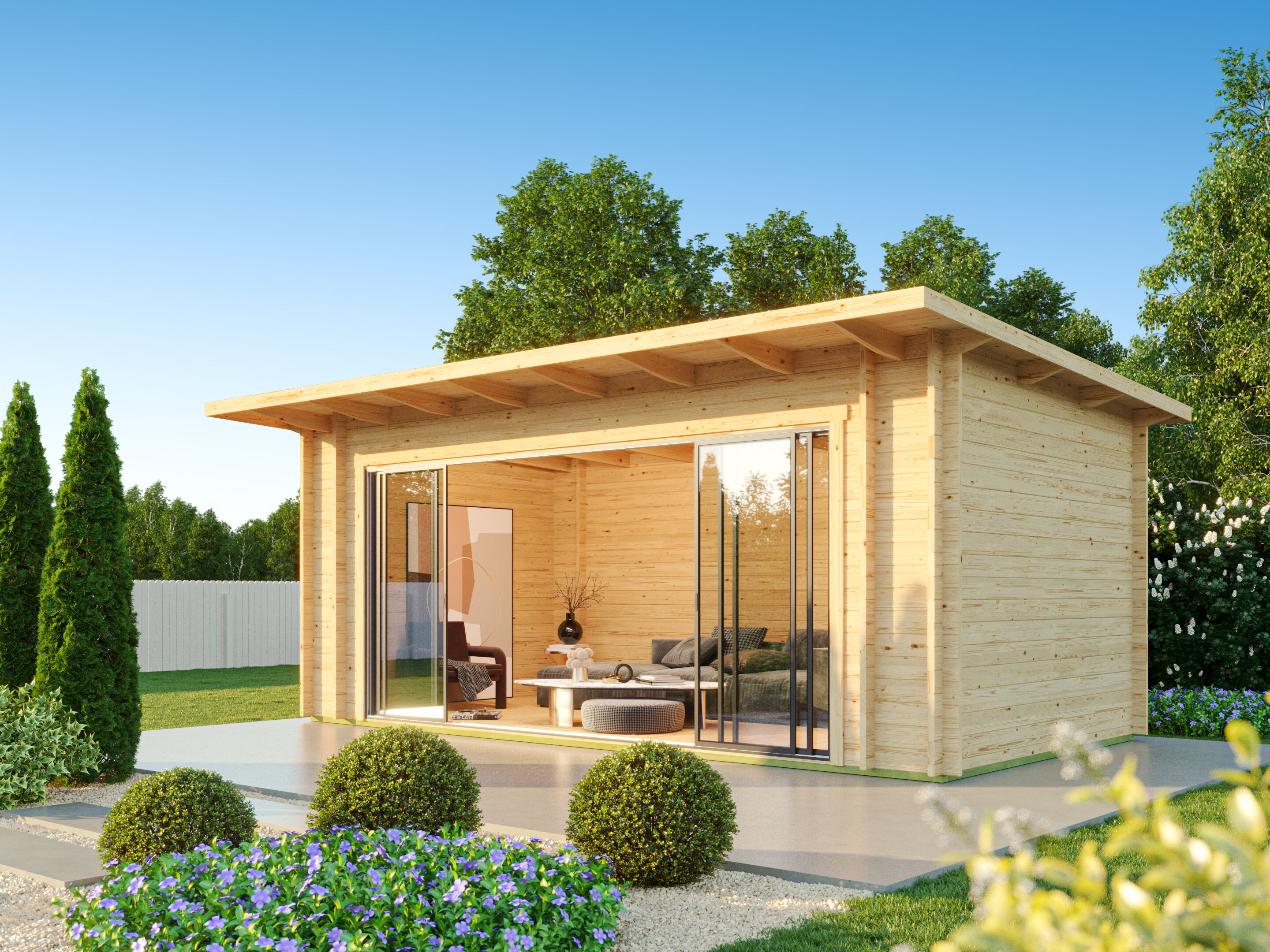 Fjordholz Gartenhaus Modell Starla 44 E