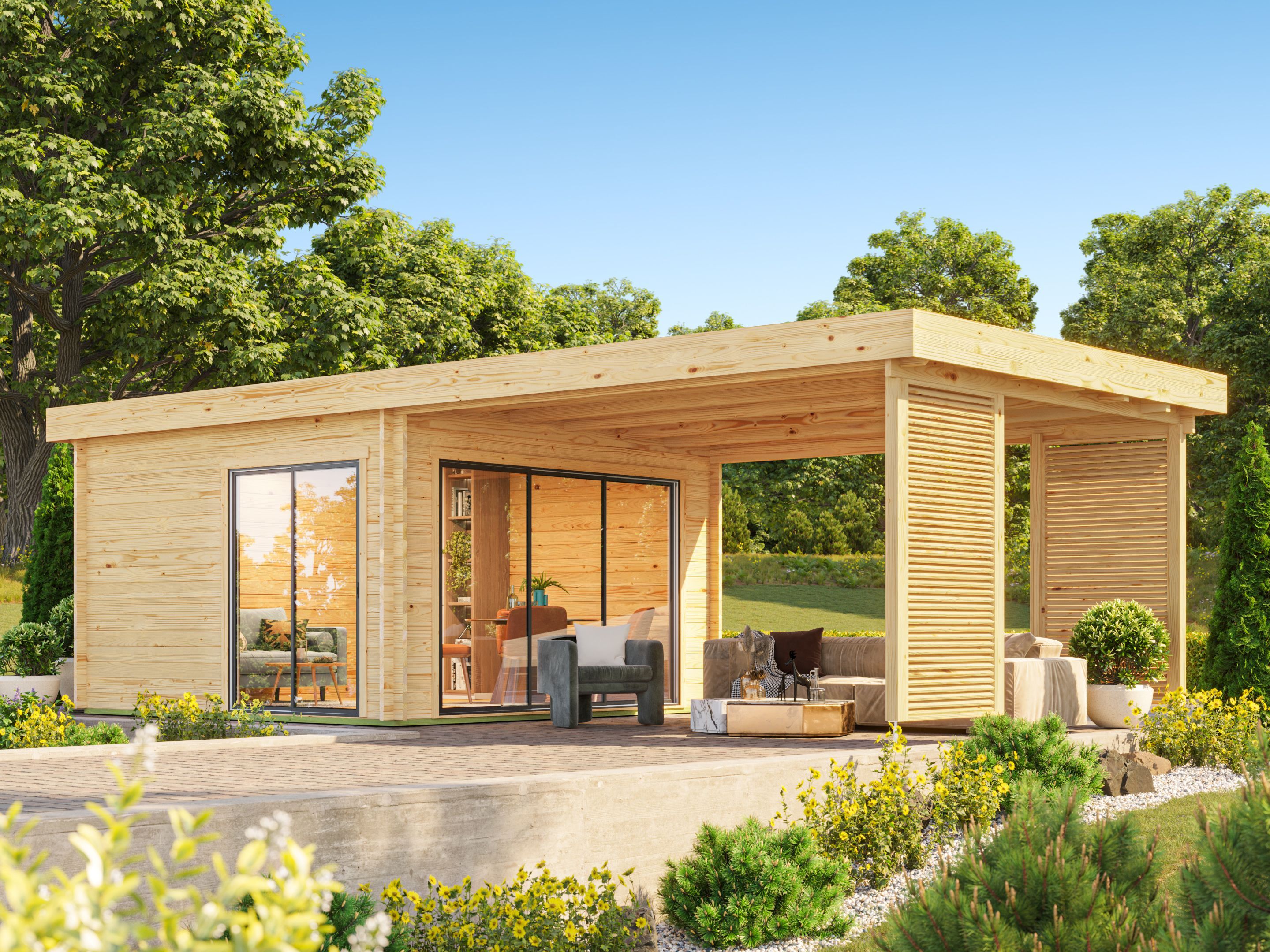 Fjordholz Gartenlounge Modell Carlise 44 Alu Fjordholz Gartenlounge Modell Carlise 44 Alu