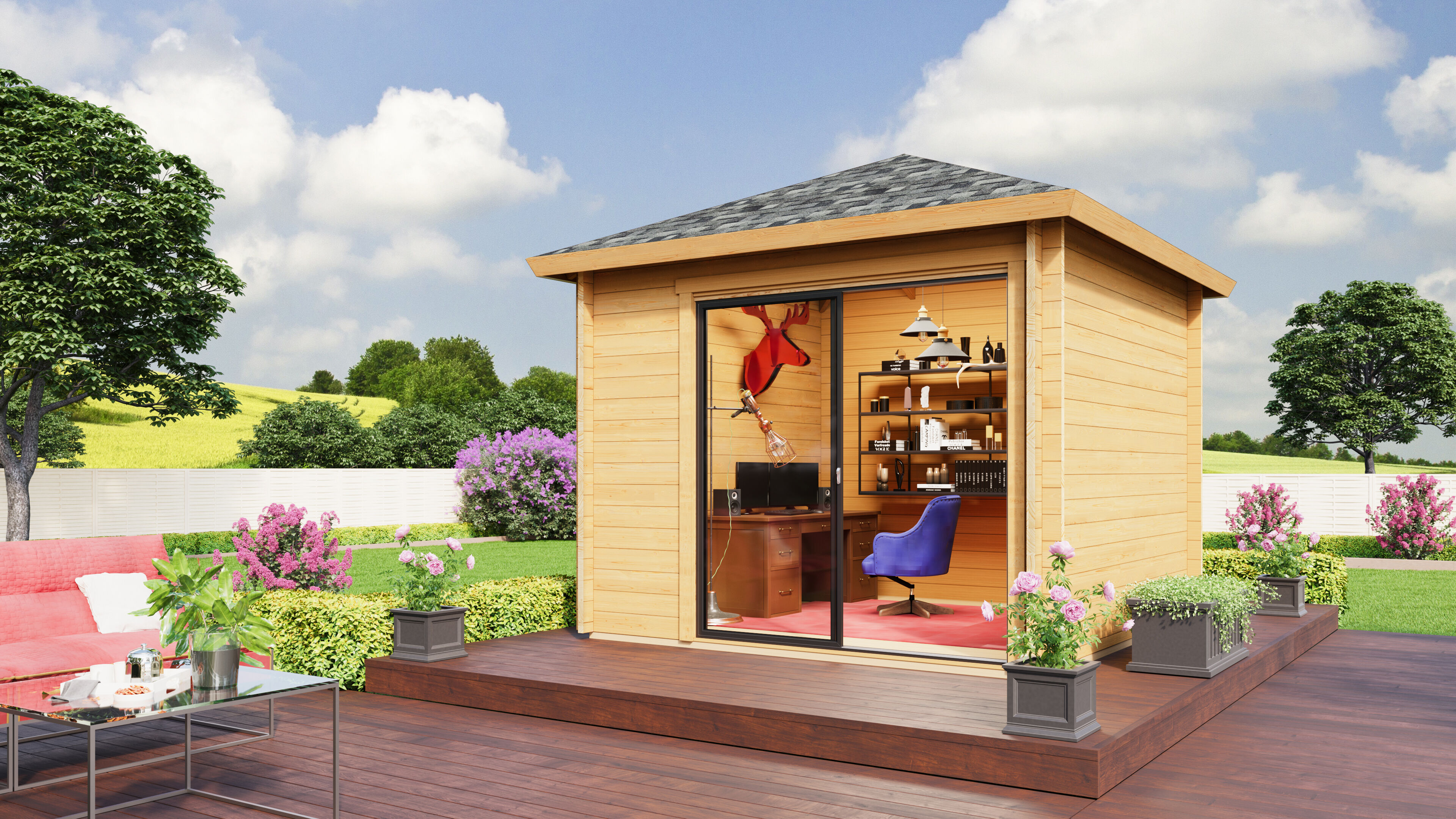 Fjordholz Gartenpavillon Modell Alu 44 A