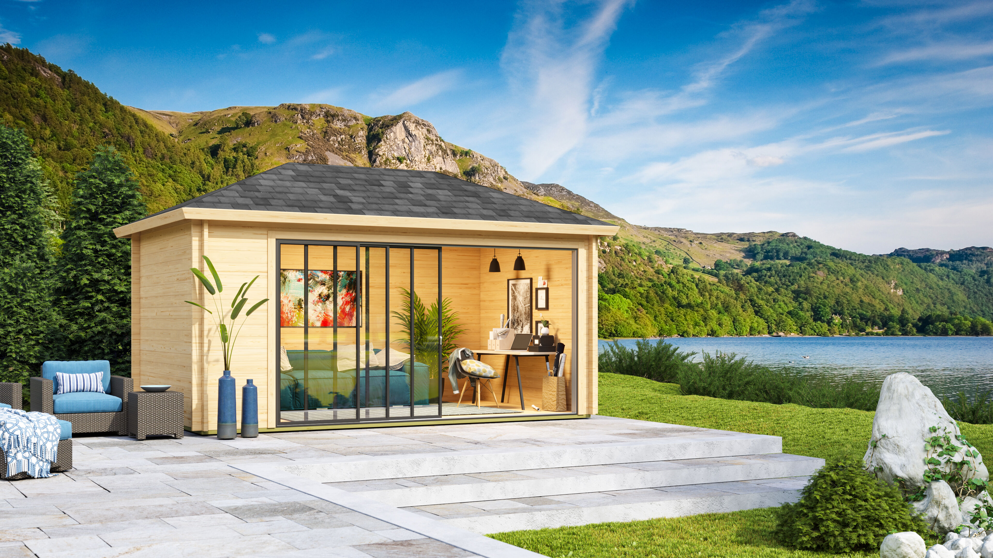 Fjordholz Gartenpavillon Modell Alu 44 D Fjordholz Gartenpavillon Modell Alu 44 D